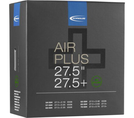 SCHWALBE Tube AIR PLUS AV21+AP 27,5x2,10/3,00 AV(54/70-584) 40mm 400g