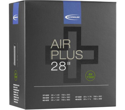 SCHWALBE Chambre à air AIR PLUS AV17AP 700x37/45C AV(37/47-622/635) 40mm 270g