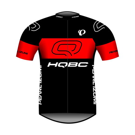 HQBC Maillot QPI TEAM 2021 manches courtes noir/rouge