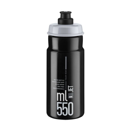 Bidon ELITE JET 550 logo noir gris