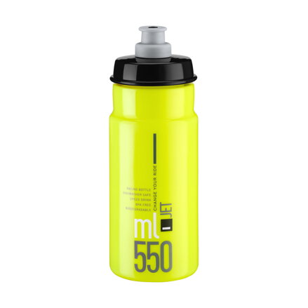 Bidon ELITE JET 550 jaune logo noir