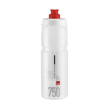 Bidon ELITE JET 750 logo rouge transparent