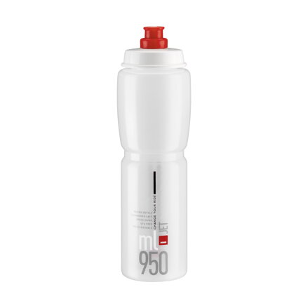 Bidon ELITE JET 950 logo rouge transparent