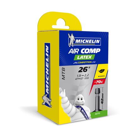 MICHELIN Chambre à air  C4 26x1,75/2,25 (47/57-559) AV 40mm 132g Latex
