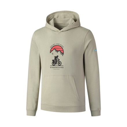 SHIMANO Sweat SHIMANO HOODIE vert/rouge