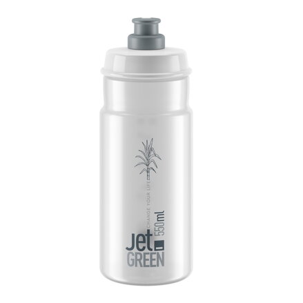 Bidon ELITE JET GREEN 550 transparent