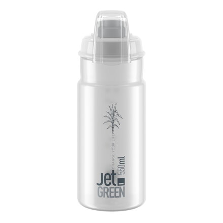 Bidon ELITE JET GREEN PLUS 550 transparent