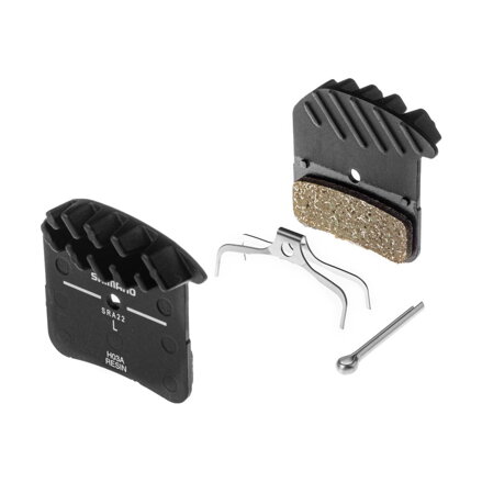 Plaquettes de frein SHIMANO. résine avec refroidisseur H03A XT/SAINT/ZEE