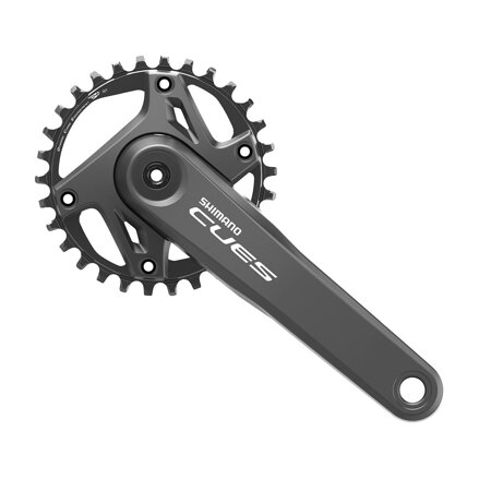 Queues centrales SHIMANO FC-U6000 175 mm 30z. 9/10/11-k. noir en deux parties sans roulements