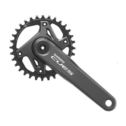 Queues centrales SHIMANO FC-U6000 175 mm 32z. 9/10/11-k. noir en deux parties sans roulements