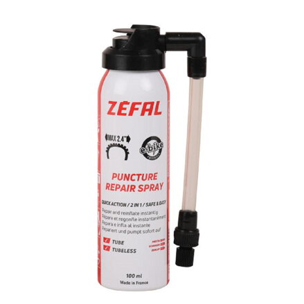 ZÉFAL Spray RÉPARATEUR chambres à air et vestes 100ml