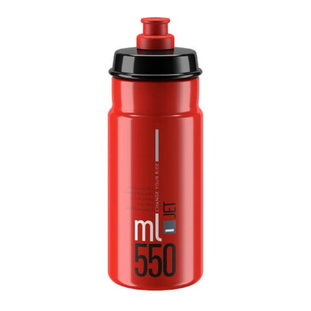 Bidon ELITE JET 550 logo gris rouge