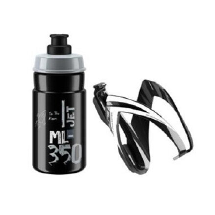 ELITE Bouteille avec panier logo CEO gris-noir, 350 ml