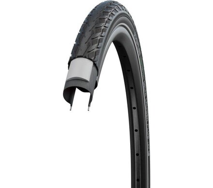 Pneu SCHWALBE DELTA CRUISER PLUS (37-622) 28x1,40 700x35C Active 50EPI PunctureGuard 775g Reflex Green