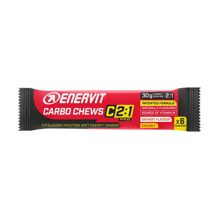 ENERVIT Bonbons CARBO CHEWS C2:1 orange 6 pcs
