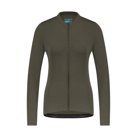 SHIMANO Maillot femme KAEDE THERMAL LONG vert
