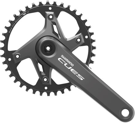 Queues centrales SHIMANO U6000 175mm 40z. 9/10/11-k. noir en deux parties sans roulements
