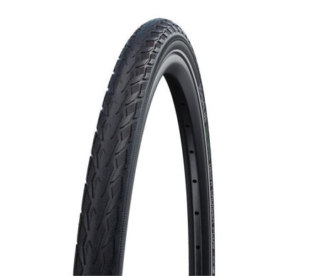 SCHWALBE Pneu DELTA CRUISER PLUS (28-622) 28x1,10 700x28C Active 50EPI PunctureGuard 590g Blanc side reflex G