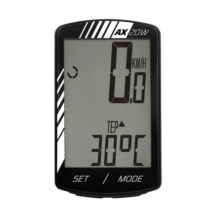 LONGUS Compteur de vélo AX-20W 20f noir