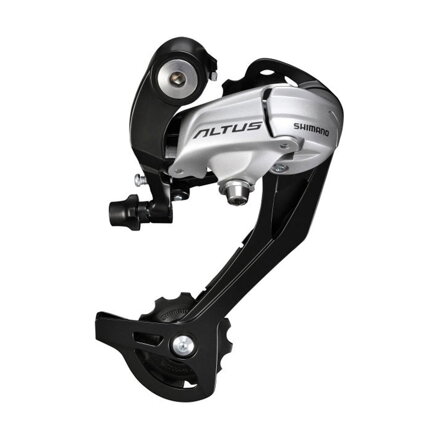 Dérailleur SHIMANO Altus RD-M370 9 vitesses. bracelet argenté très long