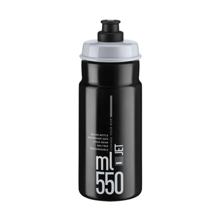 Bidon ELITE JET 550 logo noir gris