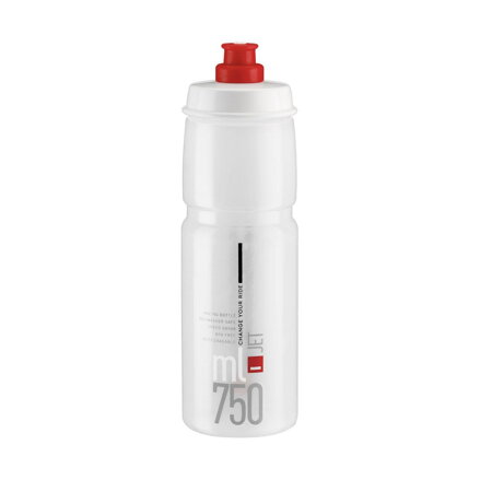 Bidon ELITE JET 750 logo rouge transparent