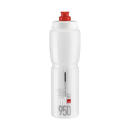 Bidon ELITE JET 950 logo rouge transparent