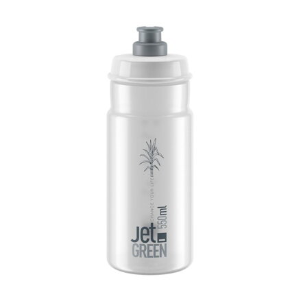 Bidon ELITE JET GREEN 550 transparent