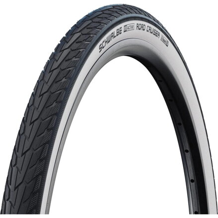 SCHWALBE Pneu ROAD CRUISER (37-622) 28x1,40 700x35C Active 50EPI K-Guard 625g Côté Blanc Vert SCHWALBE Pneu ROAD CRUISER (37-622) 28x1,40 700x35C Active 50EPI K-Guard 625g Côté Blanc Vert