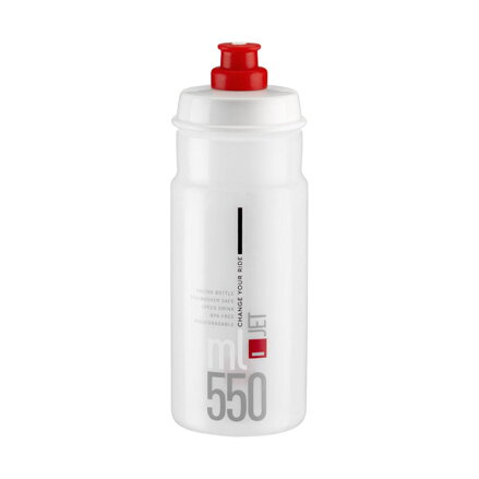 Bidon ELITE JET 550 logo rouge transparent