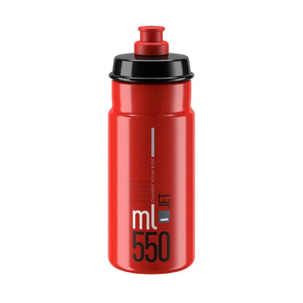 Bidon ELITE JET 550 logo gris rouge