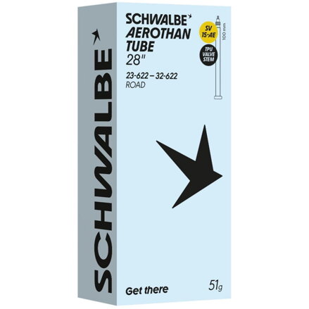 SCHWALBE Duša SV15-AE (23/32-622) 28x0.90–1.25 SV 100mm Aerothan 51g