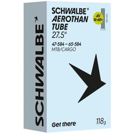 SCHWALBE Duša AV14-AE+ (47/65-584) 27.5x1.85–2.60 AV 40mm Aerothan 118g