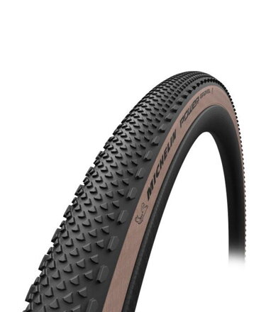 Pneu MICHELIN POWER GRAVEL 700x35C (35-622) 3x120TPI 415g marron