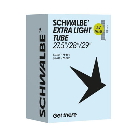 SCHWALBE Duša AV19L-EL (54/75-584/622) 27.5/29x2.10–3.00 AV 40mm Extra Light 215g