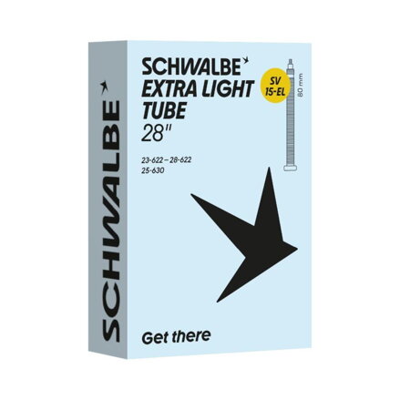 SCHWALBE Duša SV15-EL (23/28-622/630) 28x0.90–1.10 SV 80mm Extra Light 70g