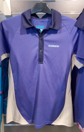 Chemise femme POLO à manches courtes violet