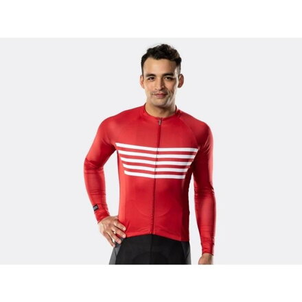 Maillot Bontrager Circuit manches longues rouge