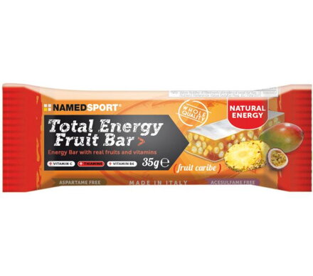Barre énergétique Total Energy NamedSport mélange de fruits jaunes 35g