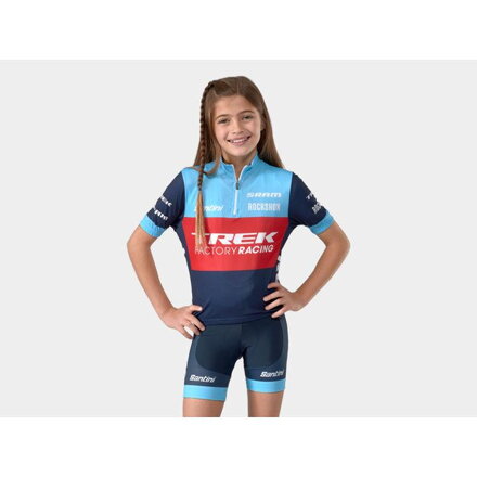 Pantalon Bontrager pour enfants Santini Trek-Segafredo XC Replica bleu