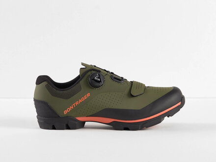 Chaussures Bontrager Foray VTT vert orange.