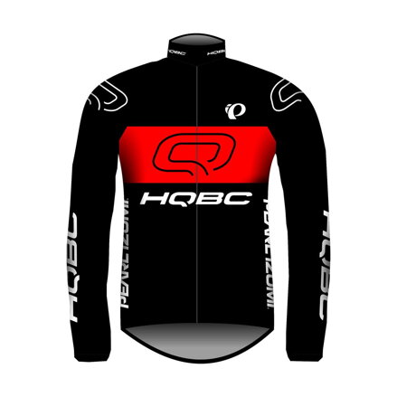 Veste coupe-vent QPI TEAM 2021 noir/rouge