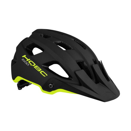 Casque ROQER noir/jaune fluo mat