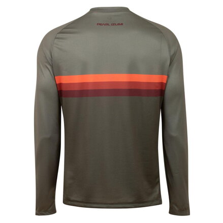 PEARL IZUMI Maillot SUMMIT LS TOP olive pâle/rayure coucher de soleil VZ21