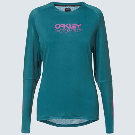 Maillot Oakley Factory Pilot LS WSD vert