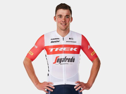 Maillot Bontrager Santini Trek Segafredo Replica blanc rouge/ Taille : L