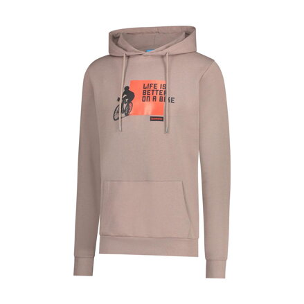 SWEAT À CAPUCHE GRAPHIQUE marron