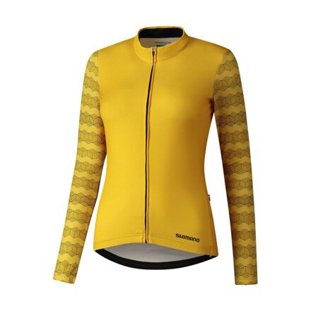Maillot femme KAEDE PRINTED LONG jaune