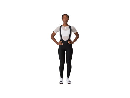Pantalon de cyclisme d'hiver femme Rapha Core avec bretelles noir