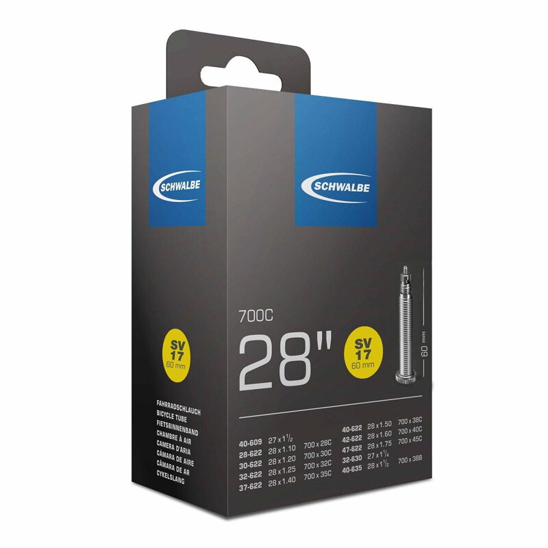 Chambre à air SCHWALBE SV17 700x28/45C FV 60mm (28/47-622) 150g